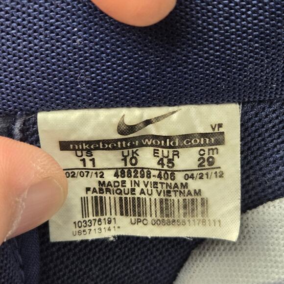 Nike Air Force 1 Low Olympic USA 2012 Midnight Navy Sneaker Mens 11 488298-406 - Picture 13 of 13